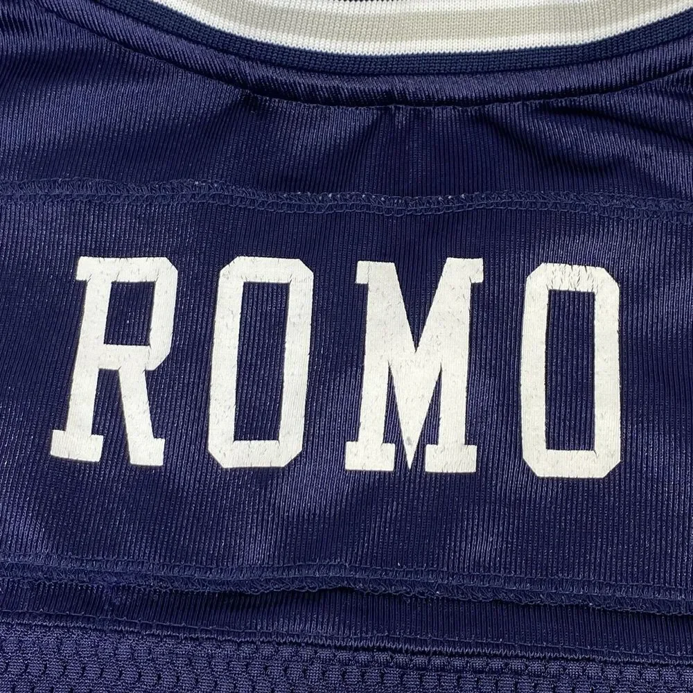 Tony Romo Dallas Cowboys RBK Authentic Jersey Youth Size XL Blue‎ NFL Equipment